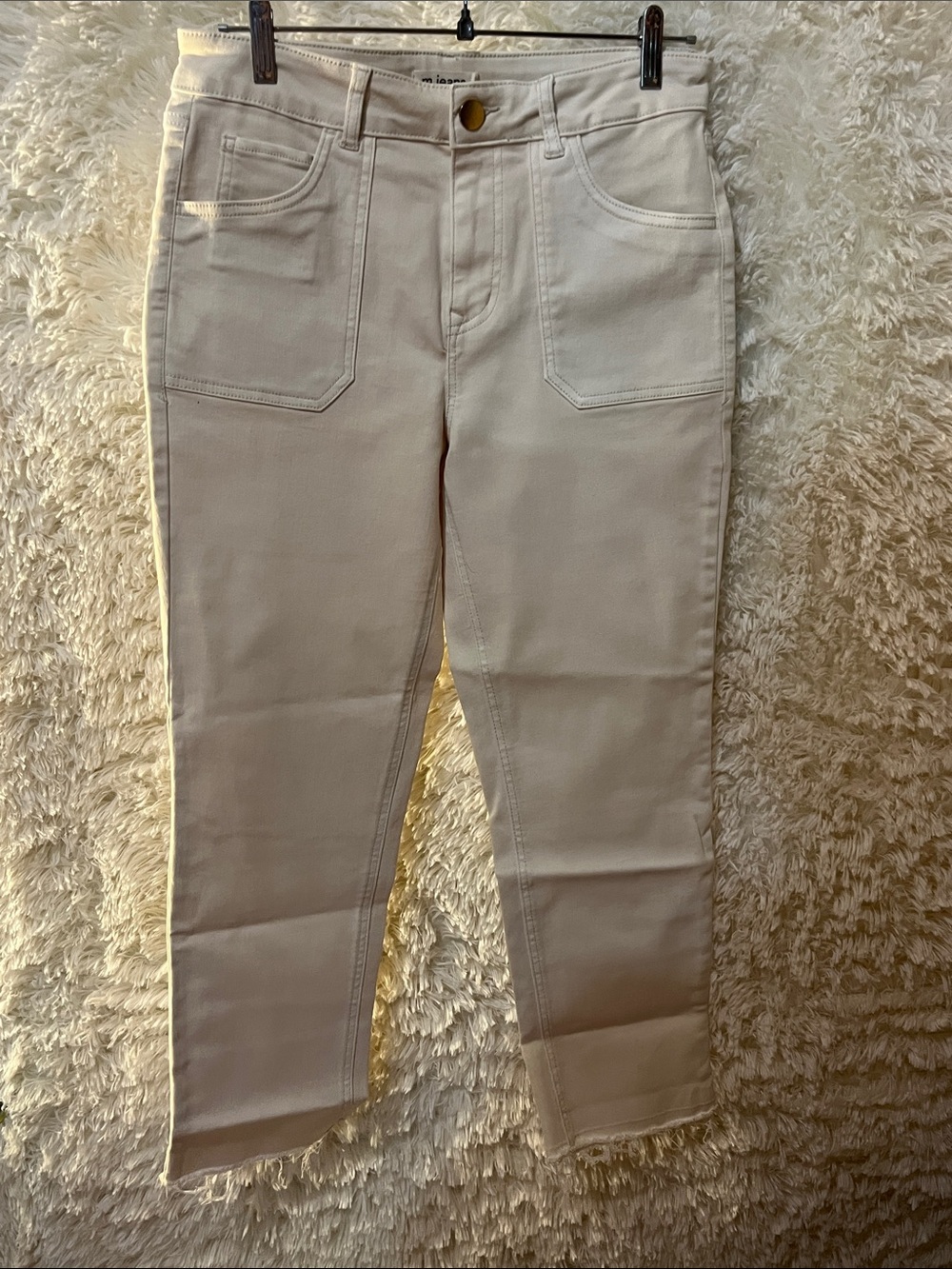 Maurices Light Beige , Cream and Olive green Cropped High-Rise Jeans (3pairs)
